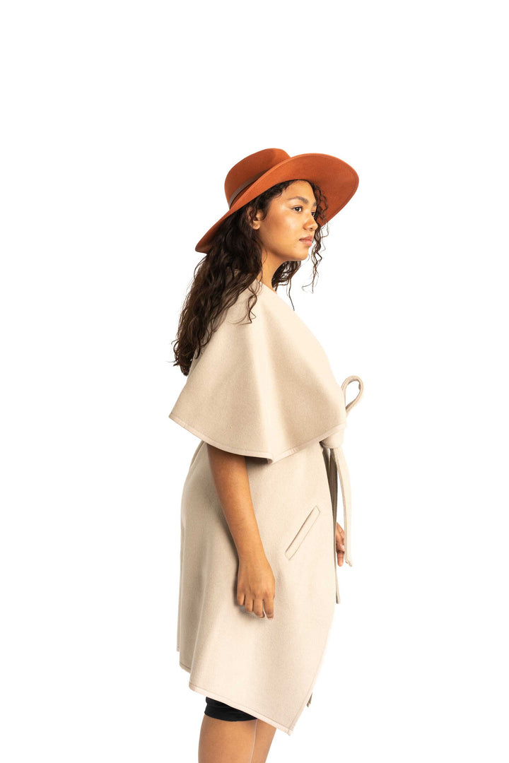 Rosa: Cashmere Blend Cape Coat
