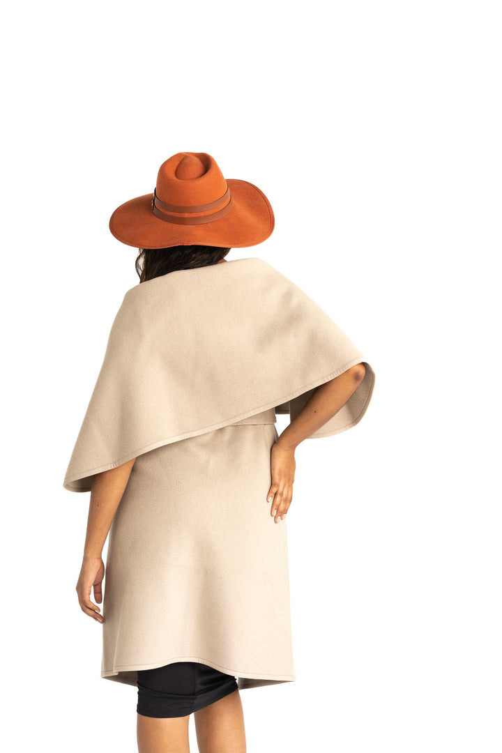 Rosa: Cashmere Blend Cape Coat