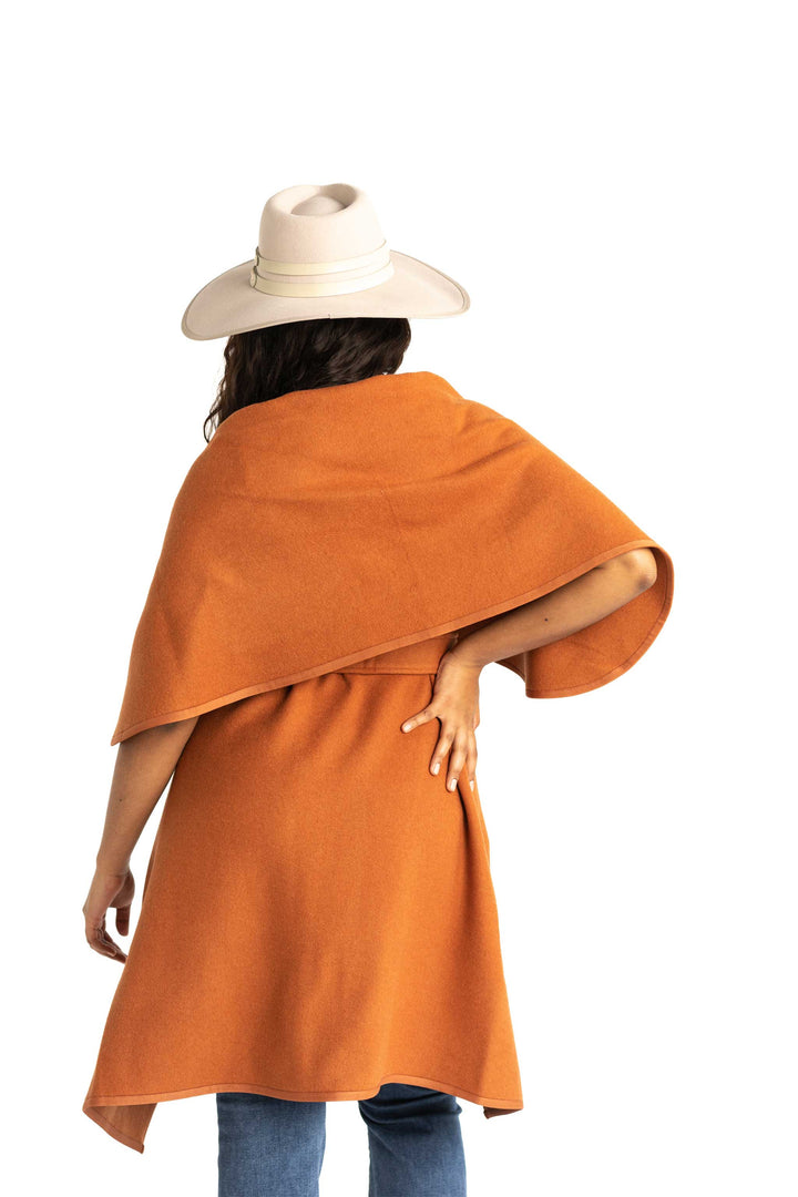 Rosa: Cashmere Blend Cape Coat