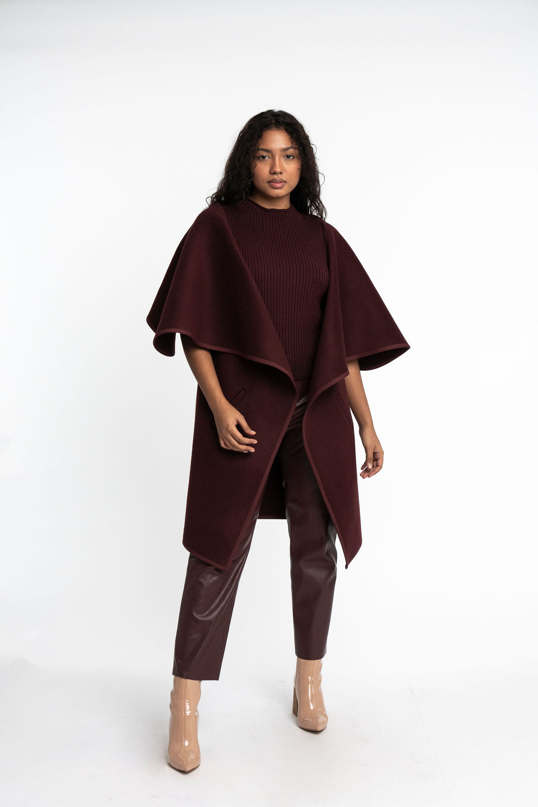 Rosa: Cashmere Blend Cape Coat