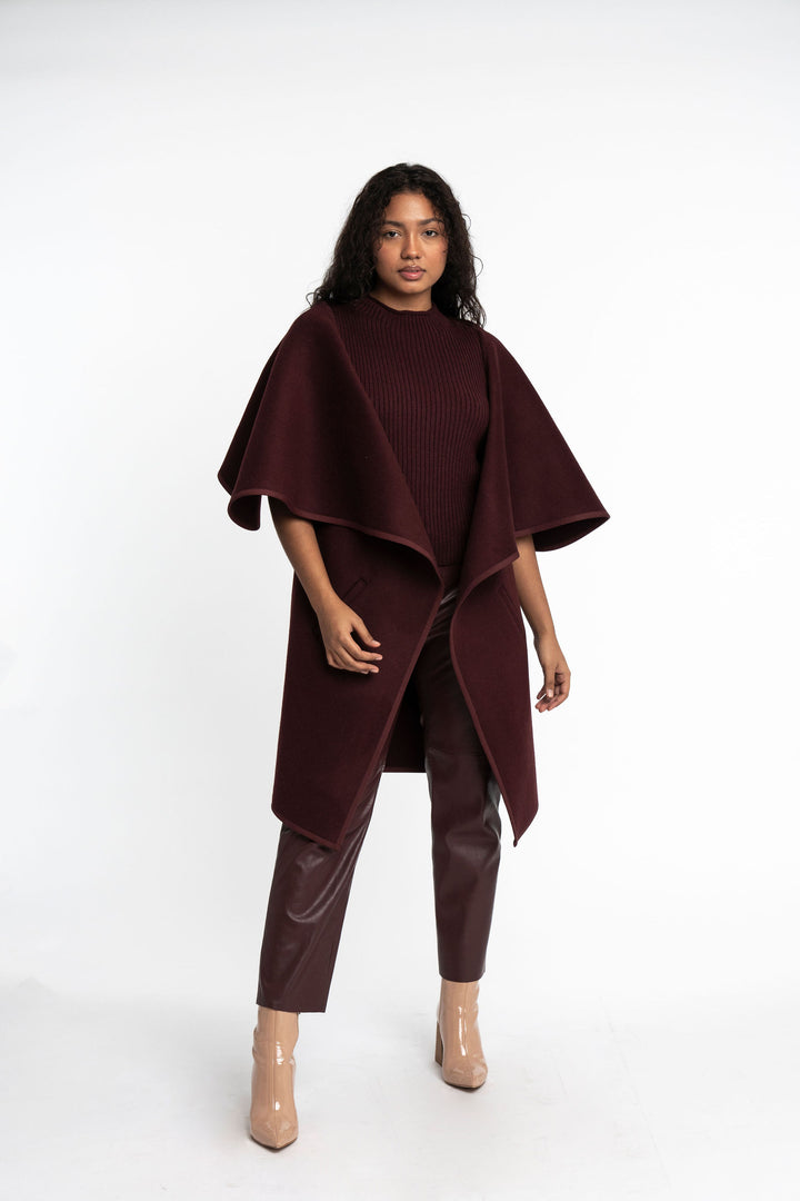Rosa: Cashmere Blend Cape Coat