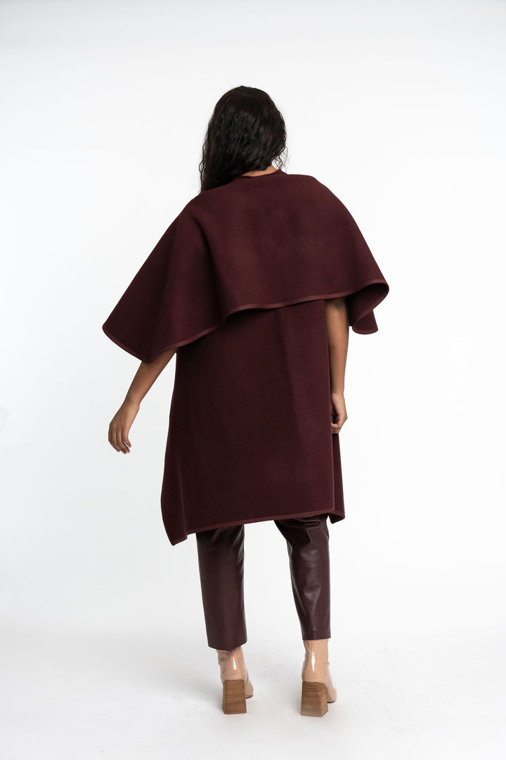 Rosa: Cashmere Blend Cape Coat